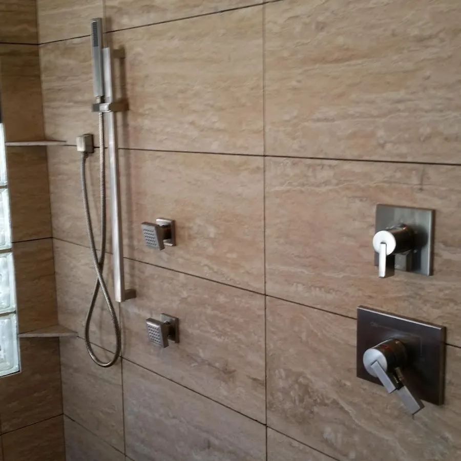 Shower fixture installation for Water Heater Replacement in Briar Chapel